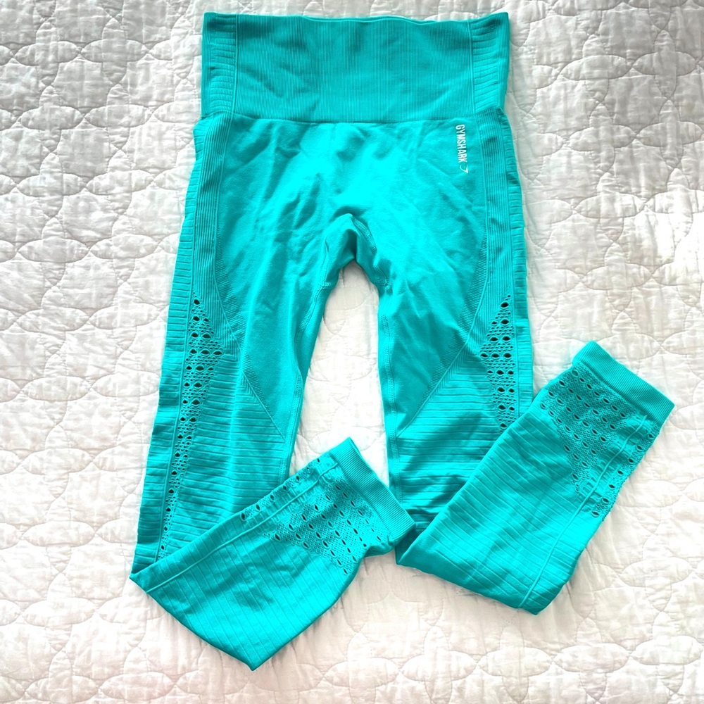 Gymshark Energy+Tropical Blue leggings (sold out!)